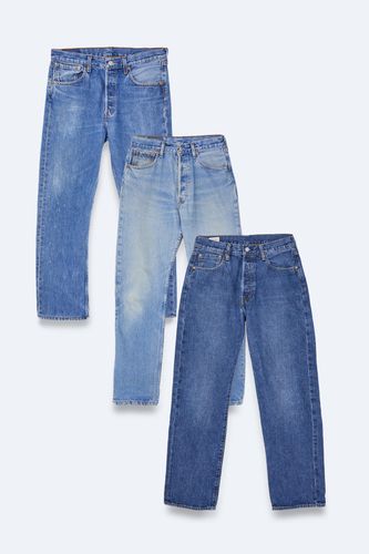 Jean Droit Vintage - Bleu - Xs - Nasty Gal - Modalova