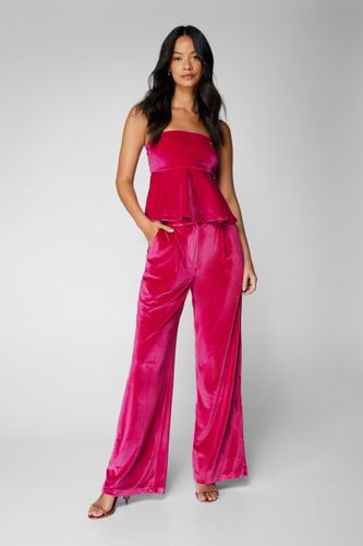 Pantalon De Tailleur En Velours Premium - 34 - Nasty Gal - Modalova