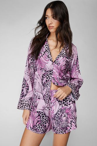 Pyjama À Imprimé Léopard - - L - Nasty Gal - Modalova