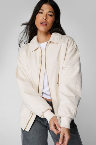 Bomber Patchwork - Crème - 34 - Nasty Gal - Modalova