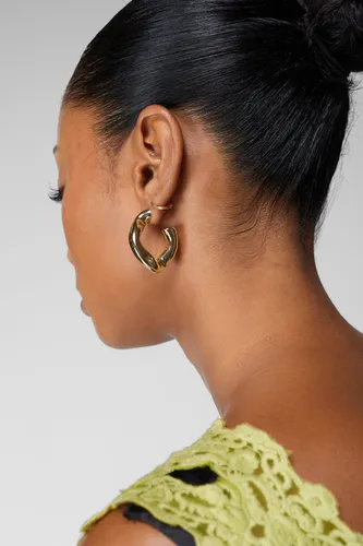 Chunky Twist Hoop Earrings - - One Size - Nasty Gal - Modalova