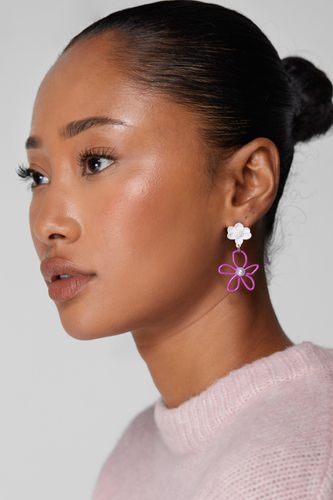 Flower Droplet Earrings - - One Size - Nasty Gal - Modalova