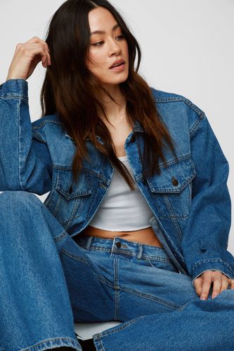 The Denim Oversized Jacket - 34 - Nasty Gal - Modalova