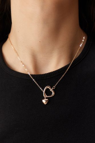 Heart Droplet Necklace - - One Size - Nasty Gal - Modalova
