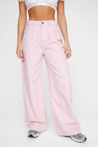 Twill Pinstripe Baggy Trousers - 32 - Nasty Gal - Modalova