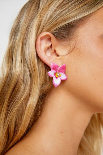 Flower Earrings - Rose - One Size - Nasty Gal - Modalova