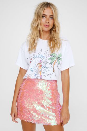 Disc Sequin Micro Mini Skirt - 32 - Nasty Gal - Modalova