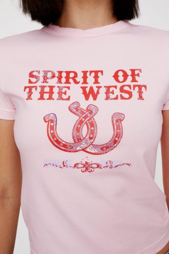 Spirit Of The West Graphic Baby T-Shirt - S - Nasty Gal - Modalova