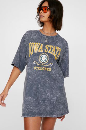 Iowa State Washed Graphic T-Shirt Dress - - S - Nasty Gal - Modalova