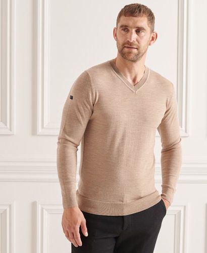 Men's Pullover aus Merinowolle mit V-Ausschnitt - Größe: Xxl - Superdry - Modalova