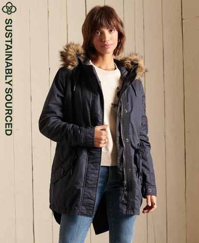 Women's Military Parka mit Schwalbenschwanzsaum - Größe: 34 - Black Friday & weitere Preisnachlässe - Superdry - Modalova