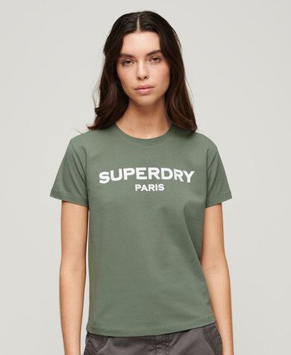 Damen Sport Luxe T-Shirt mit Grafik - Größe: 38 - Superdry - Modalova