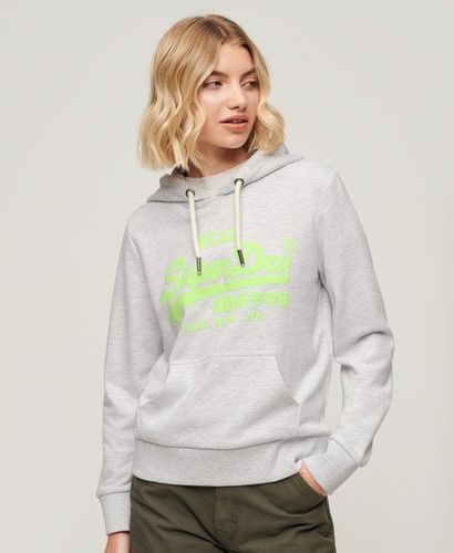 Damen Neon Hoodie mit Grafikprint - Größe: 40 - Superdry - Modalova