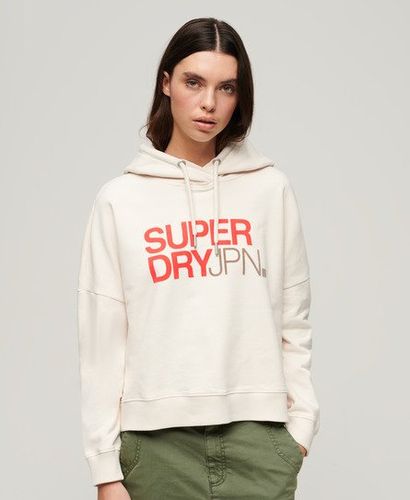 Damen Kastiges Sportswear Hoodie mit Logo - Größe: 44 - Superdry - Modalova