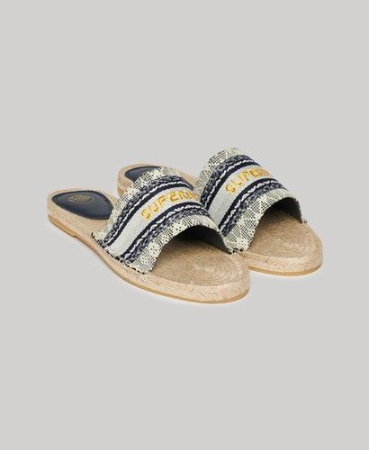 Damen Canvas-Sandalen mit Espadrilles-Overlay - Größe: 37 - Superdry - Modalova