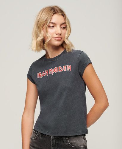 Women's Damen Iron Maiden T-Shirt mit Flügelärmeln Bedruckt, Größe: 40 - Größe: 40 - Superdry - Modalova