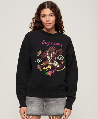 Women's Lässiges Suika Sweatshirt mit Stickerei - Größe: 36 - Superdry - Modalova
