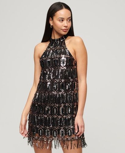 Damen Kleid mit Nackenträger in A-linie - Größe: 44 - Superdry - Modalova