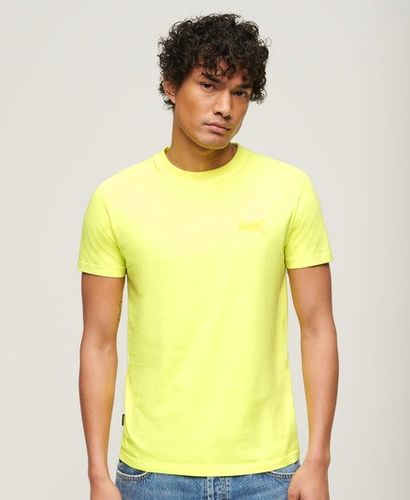 T-shirt Fluo à Logo Brodé Essential Taille: M - Superdry - Modalova