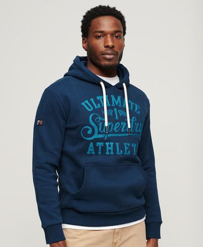 Herren Athletic Hoodie mit Grafikstickerei - Größe: L - Superdry - Modalova