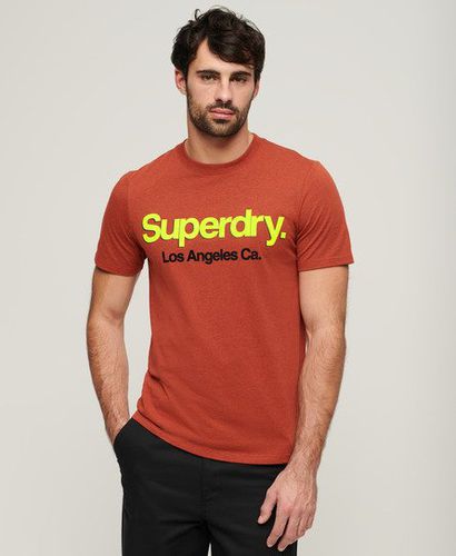 Herren Klassisches Core T-Shirt mit Logo und Waschung - Größe: Xxl - Superdry - Modalova
