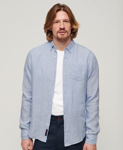 Men's Studios Linen Button-down-Hemd aus Bio-Baumwolle - Größe: Xxl - Superdry - Modalova