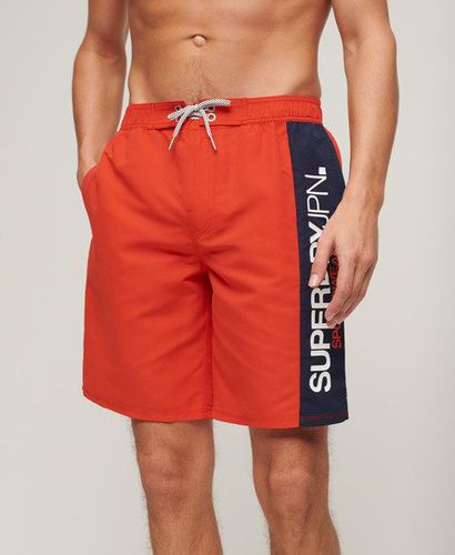 Herren 19" Sportswear Boardshorts aus Recyceltem Material mit Logo - Größe: S - Superdry - Modalova
