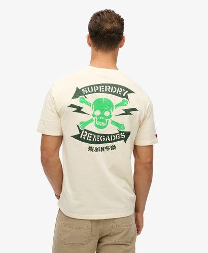 Herren Locker Geschnittenes Lo-fi T-shirt mit Punk-grafik - Größe: Xxl - Superdry - Modalova