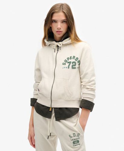 Damen Lässige, Verkürzte Athletic Essentials Kapuzenjacke - Größe: 44 - Superdry - Modalova