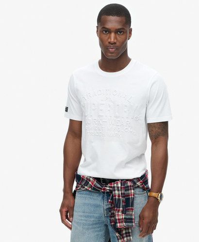 Herren T-Shirt mit Geprägter Logo-Grafik - Größe: S - Superdry - Modalova