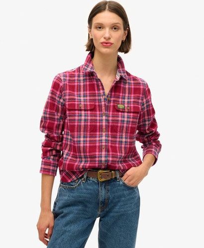 Damen und Flanellhemd mit Holzfällerkaros, Größe: 34 - Superdry - Modalova