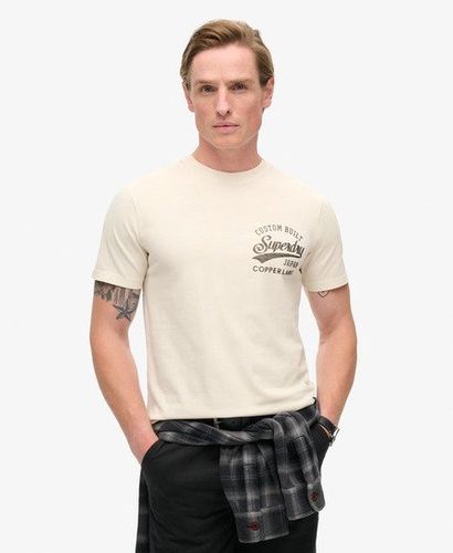 Herren Copper Label T-shirt mit Grafikprint auf der Brust - Größe: S - Superdry - Modalova