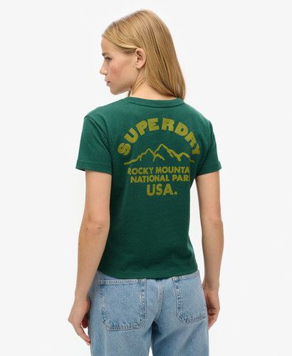 Damen Figurbetontes Lo-Fi Outdoor-T-Shirt - Größe: 38 - Superdry - Modalova