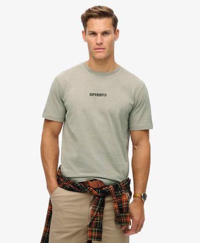 Herren Locker Geschnittenes T-Shirt mit Mikro-Logo - Größe: S - Superdry - Modalova