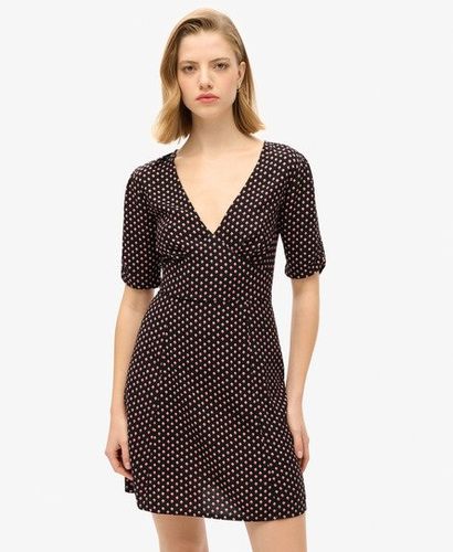 Robe Courte Fluide Imprimée à Manches Courtes Taille: 36 - Superdry - Modalova