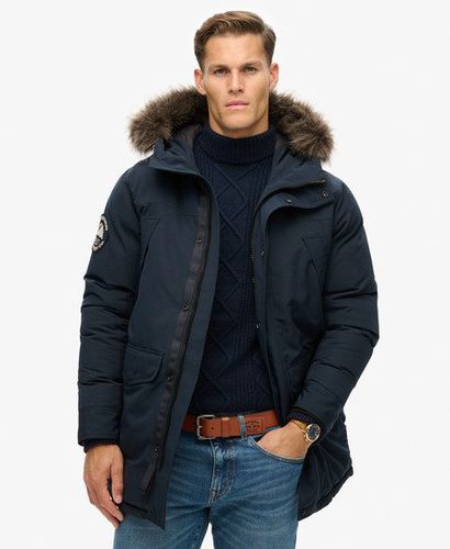 Herren Everest Parka mit Kunstfellbesatz - Größe: Xxl - Superdry - Modalova