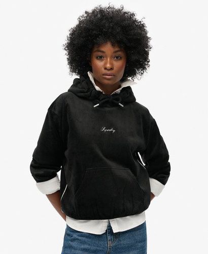 Damen Locker Geschnittenes Country Club Velours-Hoodie - Größe: 42 - Superdry - Modalova