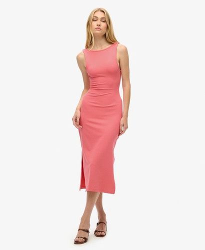 Damen Midikleid aus Jersey mit Zierdrehung am Rücken - Größe: 42 - Superdry - Modalova