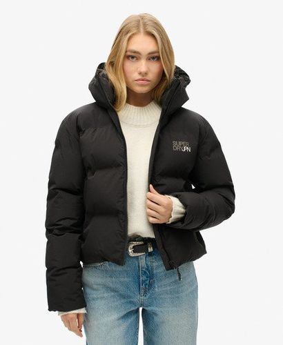 Women's Damen Kastige Steppjacke mit Kapuze, Größe: 44 - Größe: 44 - Superdry - Modalova