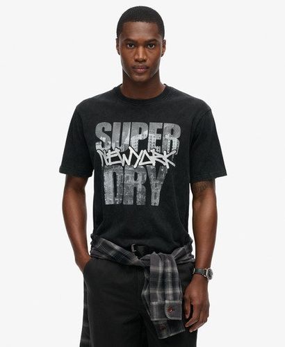 Herren Locker Geschnittenes T-Shirt mit Skateboard-Fotografie - Größe: Xxxl - Superdry - Modalova