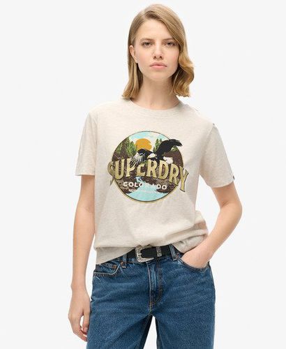 Damen Lässiges Travel Souvenir T-Shirt - Größe: 36 - Superdry - Modalova