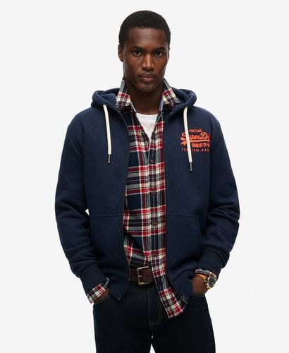 Sweat à Capuche Zippé à Motif Neon Vintage Logo Taille: S - Superdry - Modalova
