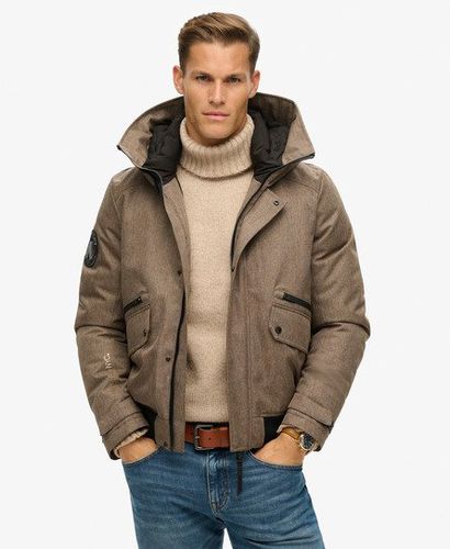 Herren Wattierte City Tweed-Bomberjacke - Größe: M - Superdry - Modalova