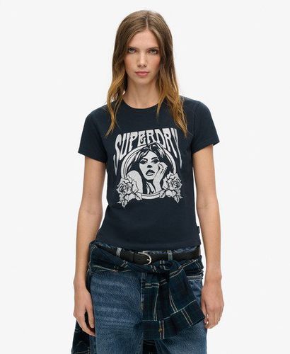 Damen Besonders Figurbetontes Pop Archive T-Shirt - Größe: 40 - Superdry - Modalova