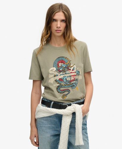 Damen Lässiges Tokyo T-Shirt - Größe: 40 - Superdry - Modalova