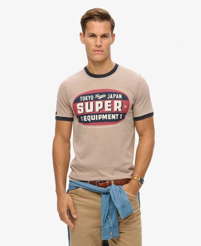 Herren Ringer Workwear T-Shirt mit Grafik - Größe: L - Black Friday & weitere Preisnachlässe - Superdry - Modalova