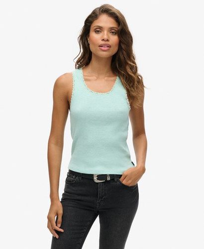 Women's Athletic Essentials Tanktop mit Spitzenbesatz - Größe: XS/S - Superdry - Modalova