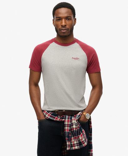 Herren Essential Baseball-T-Shirt aus Bio-Baumwolle mit Logo - Größe: M - Superdry - Modalova