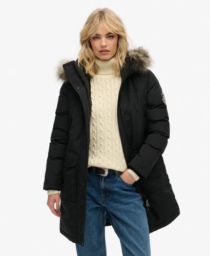 Damen Everest Parka mit Kunstfellbesatz - Größe: 36 - Superdry - Modalova