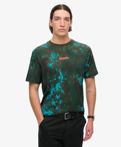 Herren Locker Geschnittenes Utility-T-Shirt mit Tarnmuster-Grafik - Größe: L - Superdry - Modalova